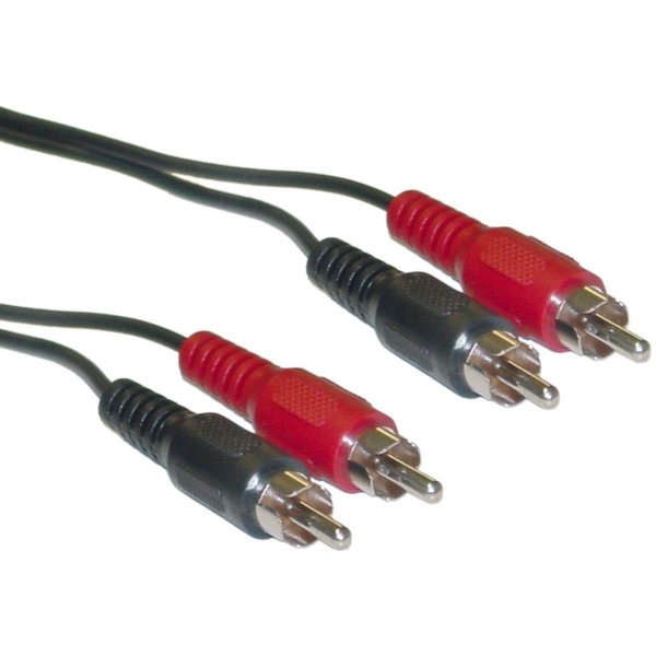 Cable Wholesale Cable Wholesale 10R1-02103 2 channel RCA Stereo Audio Cable; Dual RCA Male Right & Left - 3 ft. 10R1-02103